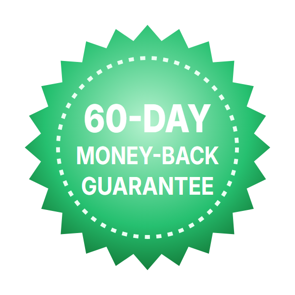DentaVive 60-day money-back guarantee seal